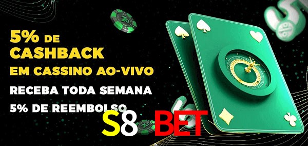 Promoções do cassino ao Vivo S8 Bet