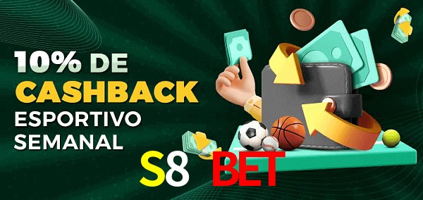 10% de bônus de cashback na S8 Bet
